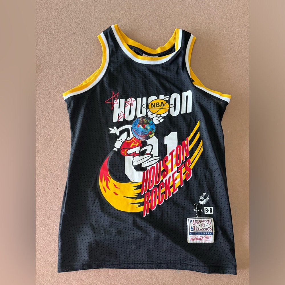 Cactus Jack x Mitchell & Ness Travis Scott Rockets jersey